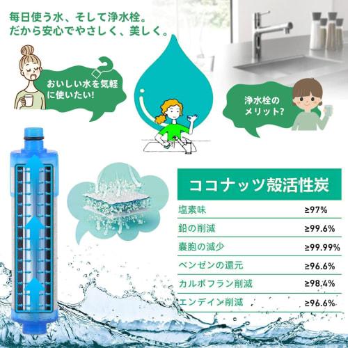 Genuine JF-21-T Replacement Water Purifier Cartridges (3-Pack) All-in-One Chlorine Removal Cartridges