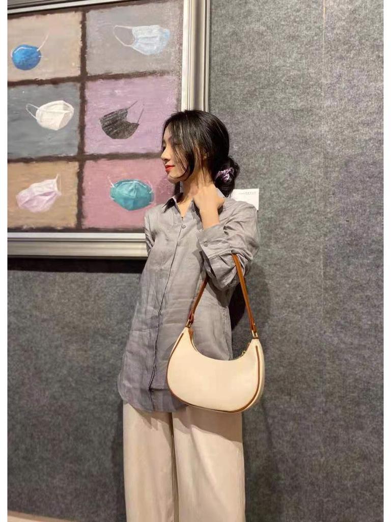 2025 Halbmondförmige Damen High-End Mode Schultertasche