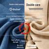 Men's Plus Velvet Thermal Underwear Top - Thick, Solid Color, Round Neck, Seamless, Cashmere Silk Blend, Elastic Fit, Autumn Wear.