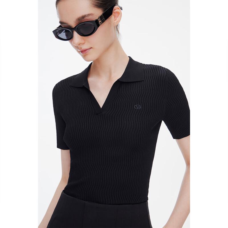 Giovanni Valentino Men s Short Sleeve Knit Polo Shirt L