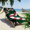 Festive candy cane harmony Print beach towel, quick drying, suitable for travel, outdoor sports, jogging, the beach and swimming, gift