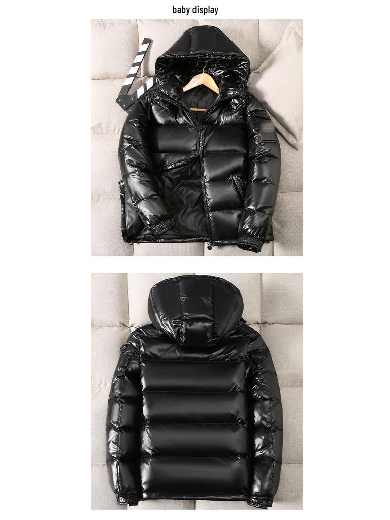 Chaqueta de Plumón Corta con Capucha para Hombre Estilo Coreano Invierno 2025 - Gruesa y de Moda