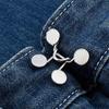 1 sett spikerfri metall jeans Knappeknapper Avtakbare bukser Klips Knapper Pinner DIY midjestrammer Klær Spenner Syverktøy