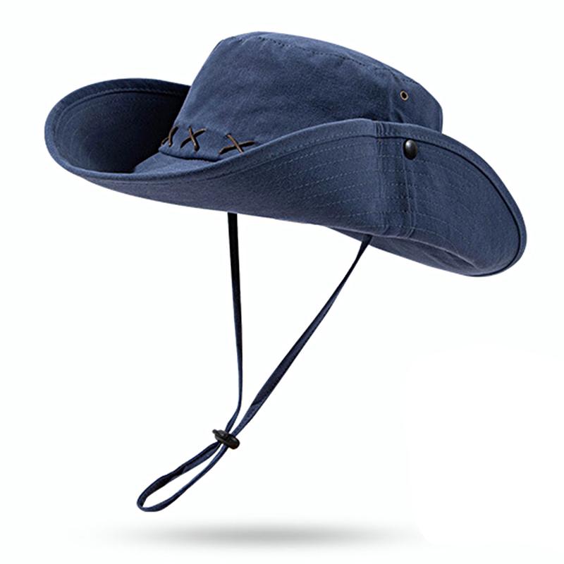 

Женские и мужские походные шляпы, ковбойские шляпы для активного отдыха, походные однотонные спортивные шляпы для рыбалки, летние шляпы, доступны различные варианты синий