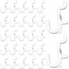 Lakymisy Perforated Board Hooks, Set of 50, Net Hooks for Mesh Panels, J-Shaped, Fixed Fasteners, Pegboards, Punching Boards, Parts, Wall Hanging, Pro