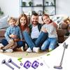 Suitable for Dyson V8 vacuum cleaner replacement filter set 4 piece purple  2 pre filters 2 rear filters 1 dust brush