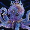 DIY Beaded Octopus Craft Kit Handmade Animal Model with Acrylic Beads for Creative Art Projects and Home Decoration