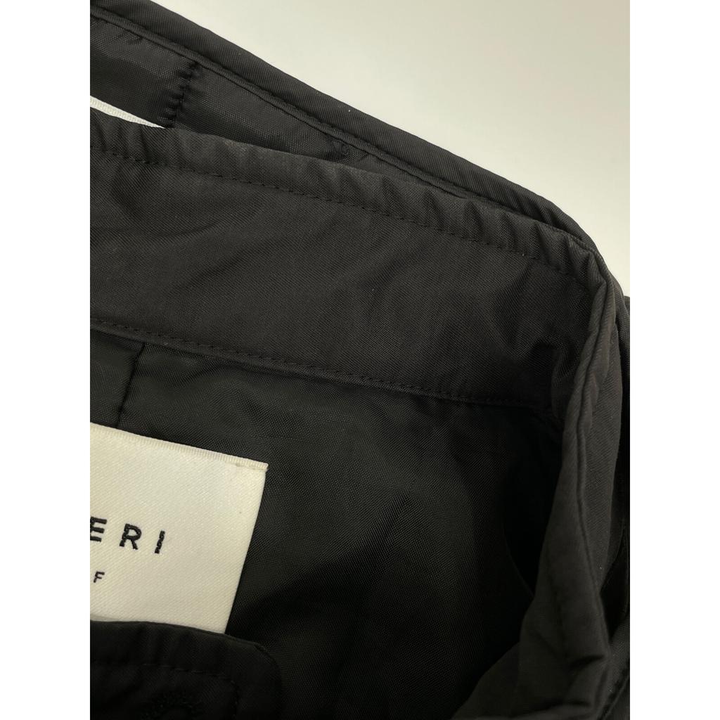 AMERI 01320720740 Black Nylon Manyway Quilted Mod Coat Coat S blackUsed