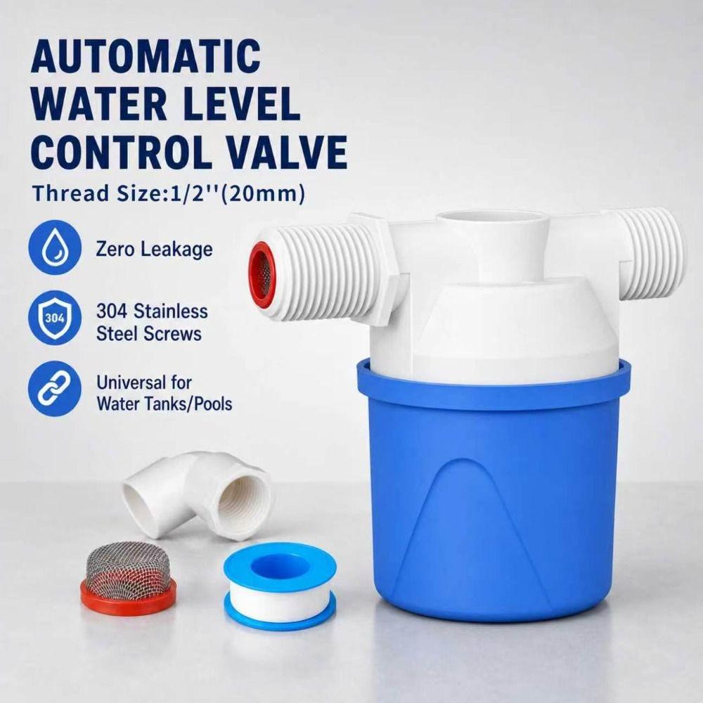 Durable Automatic Water Level Control Valve Adapter Inlet Valve Detachable Float Ball Valve Pool