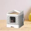 Cat Foldable Large Capacity Toilet for Small and Cats