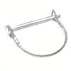 1pc Quick Trailer Coupler Safety Snap Pin Lock D Ring Round Arch Towing Hitch Hook Boat Bicycle Car Parts