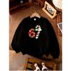 Unisex Kids Pink Crewneck Sweatshirt For 4-12 Boys Girls Christmas Snowflake Candy Cane Snowman Number 67 Print Soft Fleece Long Sleeve Pullover