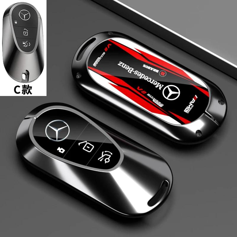 Pro Mercedes Benz C E S Třída GLC W206 W223 W214 E300 C260 C300 S450 S500 S400 Pouzdro na klíče od auta s dálkovým ovládáním Kryt Držák na klíčenku