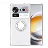 Magnetic Ring Stand Holder Case For ZTE Nubia Z80 Ultra NX741J 5G Transparent Soft Silicone Shockproof Cover For Nubia Z80 Ultra
