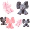 Gray Peek-a-boo Musical Plush Elephant Toy Soft Adorable And Perfect For Toddlers