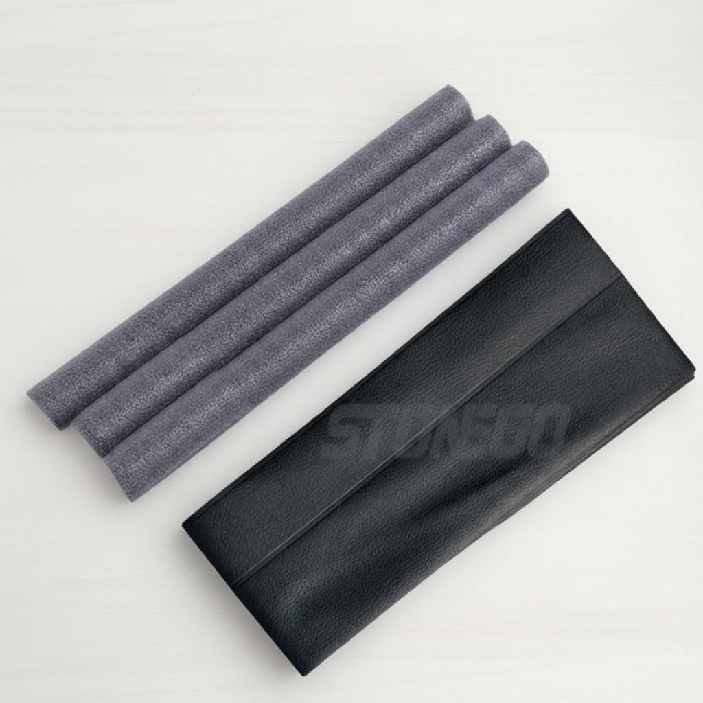 

Waterproof Seal Strip Door Draft Excluder Double Silicone Rubber Dustproof Soundproof Bottom Guard Home Use чорний