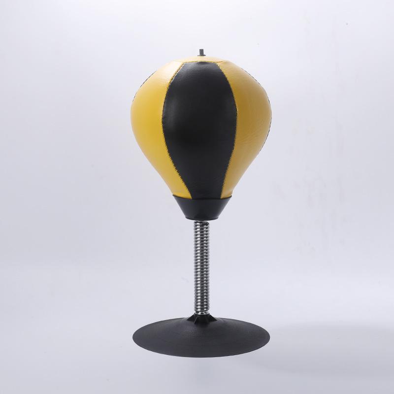 Large Suction Cup Desktop Speed Ball with Inflatable Punching Ball and Boxing Gloves for Stress Relief