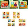 Mehrfarbiges Puzzle Puzzles Lernspielzeug Kognitives Spielzeug Holz für Kinder Baby
