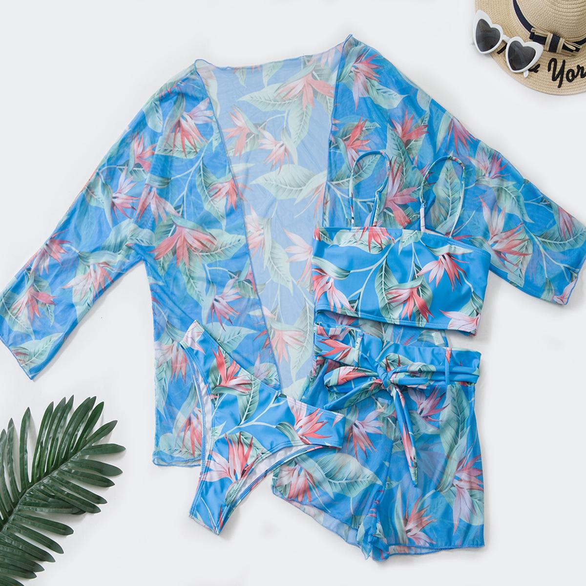 

Нові роздільні купальники Набір танкіні Жіночі купальники Спортивний пляжний одяг Купальний костюм із двох частин Жіночий купальний костюм для басейну L