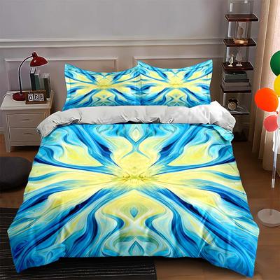 Abstract, Swirling, Symmetrical Bedding Duvet Cover Sets Duvet Covers Pillowcases Gifts (1 * Duvet Cover 2 * Pillowcases, Without Duvet Insert)