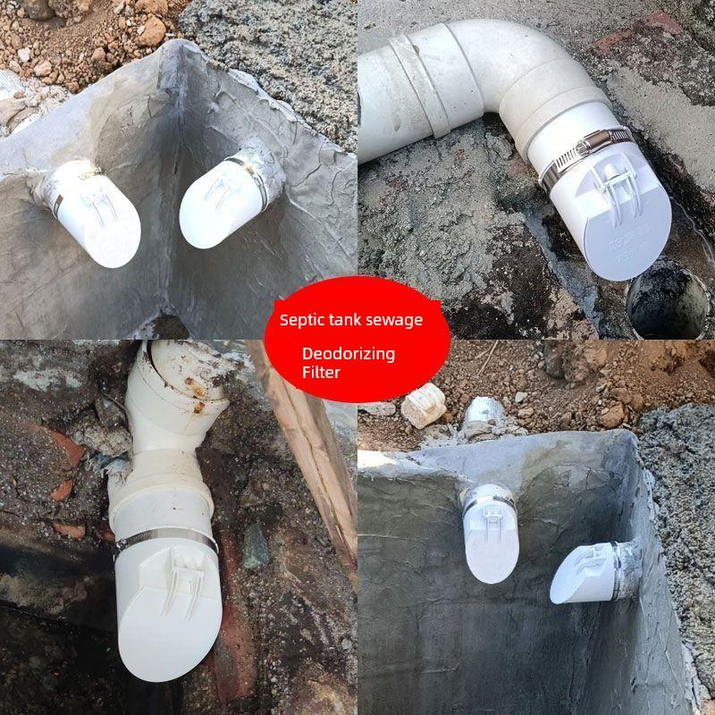 110 Downcomer Built-in Anti-Odor Handy Gadget Septic Tank External Pipe Sealing Anti-Overflow Anti-Odor Check Valve