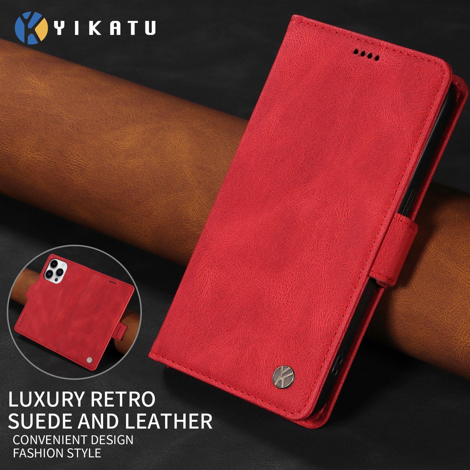 

Чохол з бічною застібкою для Motorola Moto G15 G05 G75 G35 G55 G85 G45 G34 G04 04S G24 G84 G32 G14 G53 E14 5G Обкладинка coque Гаманець Телефон Motorola Moto E14 червоний