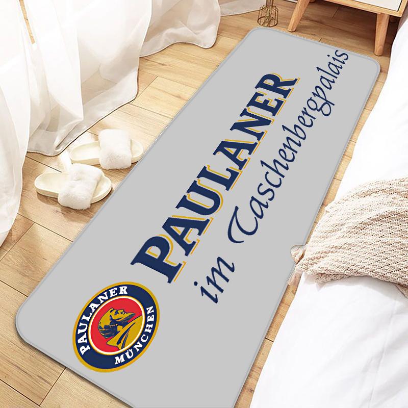 Paulaner Logo Door Mat Entrance Non-slip Doormat Washable Kitchen Carpet Living Room Hallway Rugs Bathroom Bath Door Mats