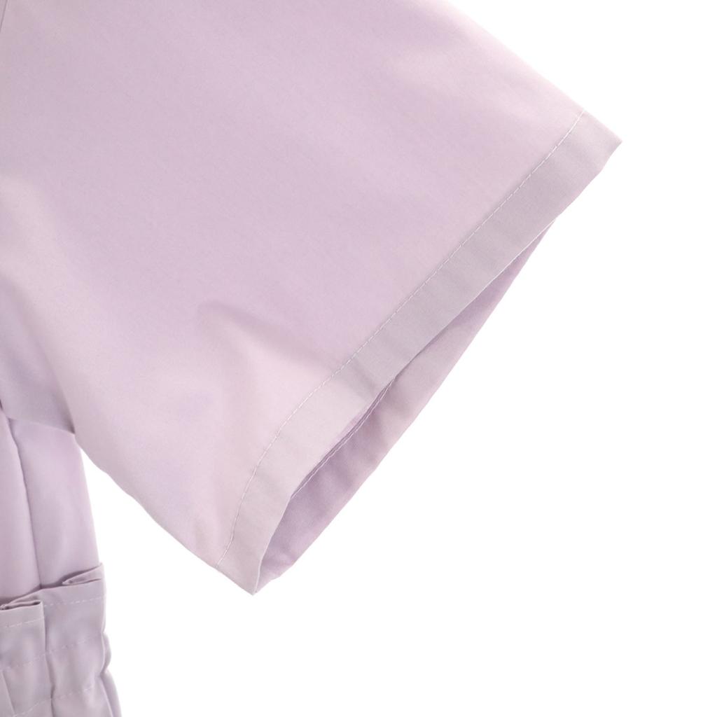 Ray Beams Short Sleeve Pleated One Piece Lavender Women Used