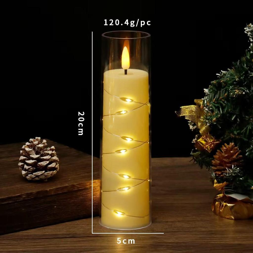 LED Acrylic Candle Lights for Christmas, Weddings, Parties, and Restaurants