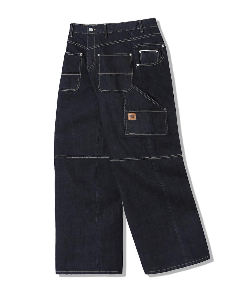 TRILLION Reverse Carpenter Selvedge Wide Denim Pants [Indigo]
