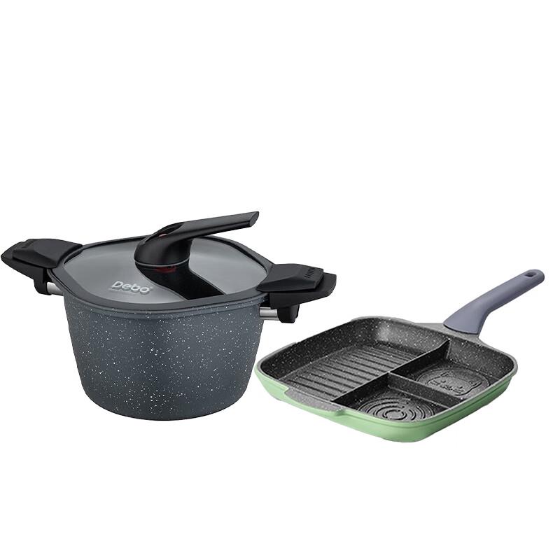 

Debo Breakfast Frying Pan & Micro-Pressure Pot Set