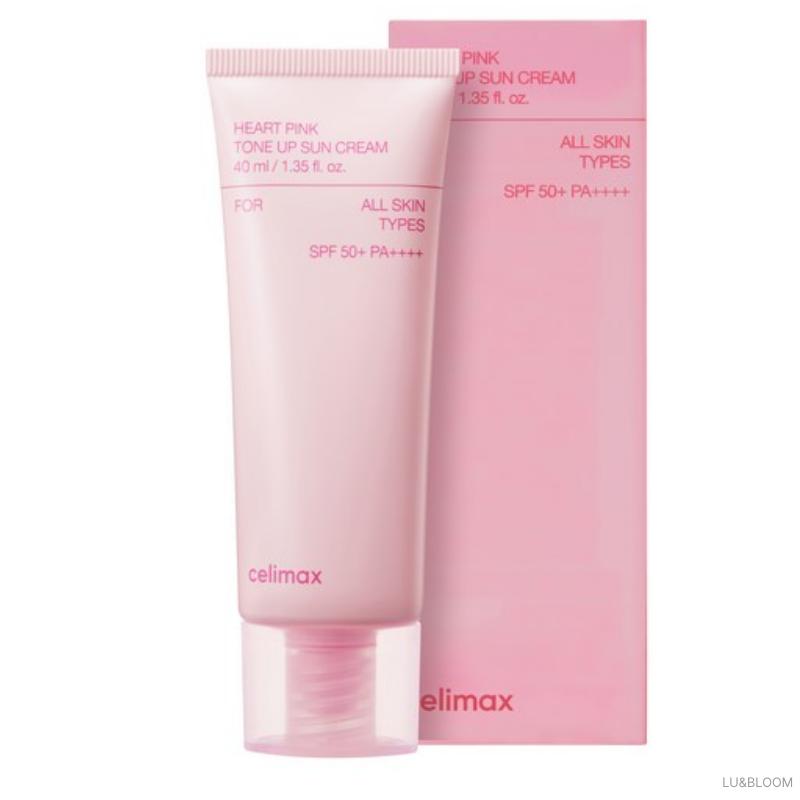 Celimax Heart Pink Tone Up Sun Cream 40ml SPF50+ PA++++ (+Free gift)