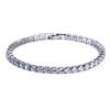 4mm  Tennis Bracelet Iced Out Chain Bracelets For Women Men Silver Color Men Bracelet  Chain Homme Jewelry