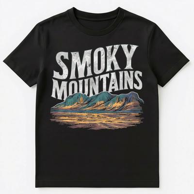 Smoky Mountains Unisex T-Shirt Oberteile T-Shirts Unisex