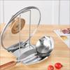 Stainless Steel Kitchen Pot Lid Rack Space Saving Durable Storage Holder for Dishes Pans Cutting Board Cabinet Organization