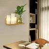 Wooden Bedside Wall Lamp Led Indoor Corridor Aisle Balcony Wall Lamp, Power Source: 5W Warm Light