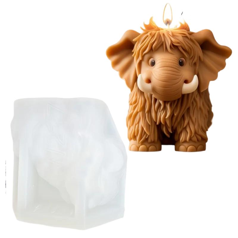 1PCS Highland Cow Candle Silicone Mold Animal Shaped Mold for DIY Handmade Candles,Unique Holiday Gifts,Birthday Home Decor