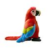 Pink Macaw Parrot Plush Toy - Realistic Small Bird Doll for Children