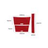 For Acura TSX 2003-2008 Car Accessories Red Carbon Fiber Interior Gare Lifting Storage Trim Sticker Set