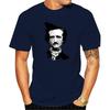 Edgar Allan Poe Tshirt Men T Shirts The Raven Geometric Graphic Clothing Poetry Tshirt Cotton Tops Tees Art Designer