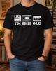 I'm This Old Shirt, Funny Floppy Disk VHS Cassette Tee, Retro Computer Nerd Gift, 80s 90s Nostalgia Wear, Gen X Birthday, Vintage Technology