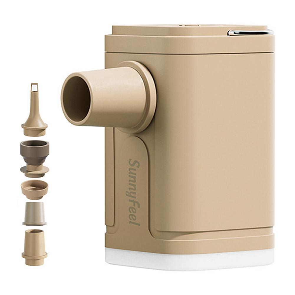 Electric Air Pump Cordless Air Pump USB Rechargeable Air Mattress Pump with 5 Nozzles Quick-Fill Inflator Pump for Pool Floats