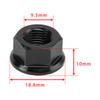 6x Hinterradritzelmuttern M10 x 1 Schwarz Für Ducati 1098 1098S 1098R 1198 S 2007-2011