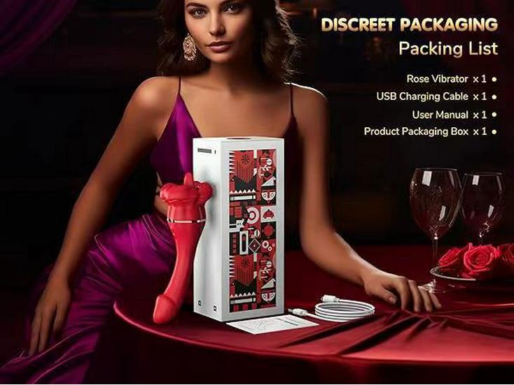 Red Lips Tongue Vibrator for Women: Clitoral & Breast Stimulation Adult Toy