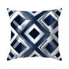 Home Decor Blue & White Geometric & Patterned Pattern Cushion Cover Suitable for Sofa Bedroom Car Pillow Cover