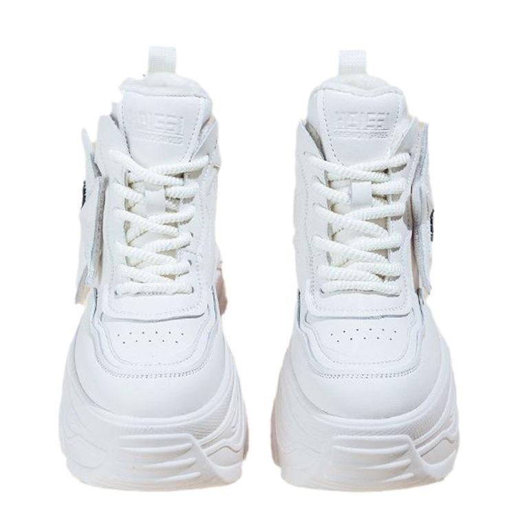 High-value Retro Dad Shoes, New Spring Thick-soled Small Casual Fashion Inner Height-increasing Women's Shoes 10cm