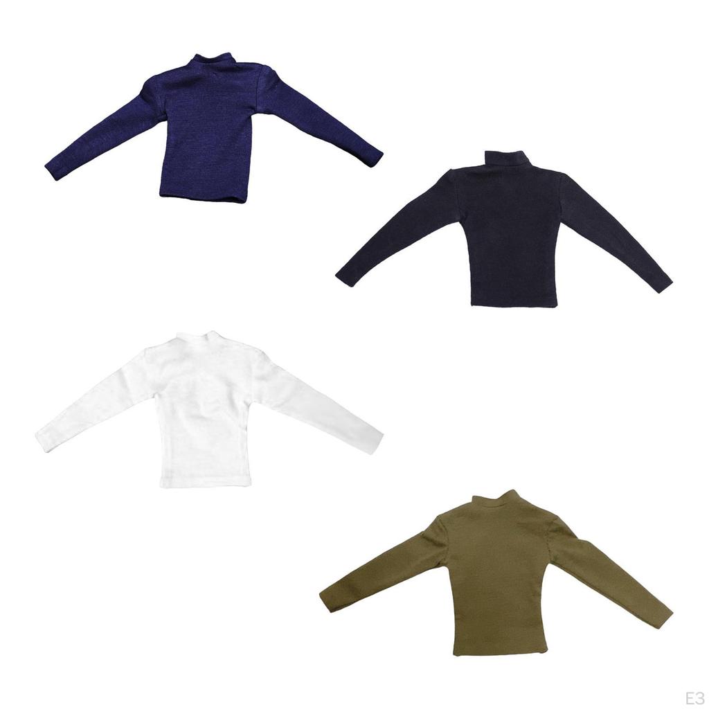 1/6 Male Figure Clothes Costume Accessory Long Sleeve Sweatshirt Miniature Dolls for 12inch