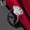 925 Sterling Silver Round Interwoven Ring Fashionable Wedding Jewelry