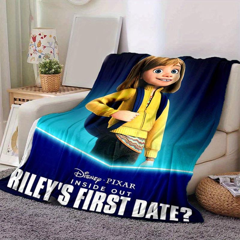 

1pc, Disney Pixar Inside Out Riley s First Date Home Decor Throw Blanket Perfect for Couch, Bed, Travel 80cmx120cm