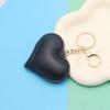 Heart-Shaped PU Leather Keychain - Stylish Accessory for Women's Bags and Car Interior Decor